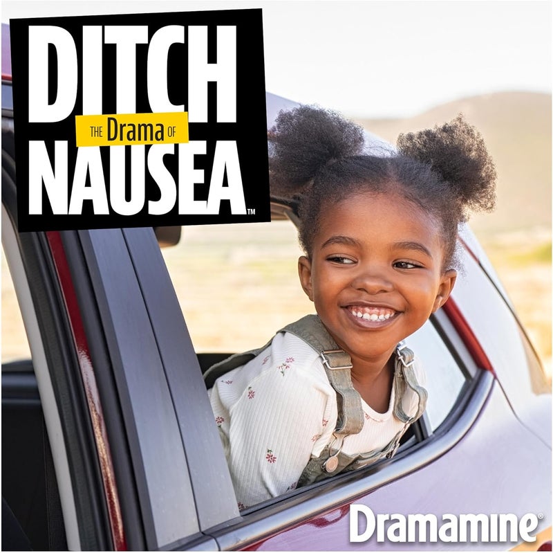 Dramamine Motion Sickness Relief for Kids - Chewable Grape Flavor, 8 Count - Image 4